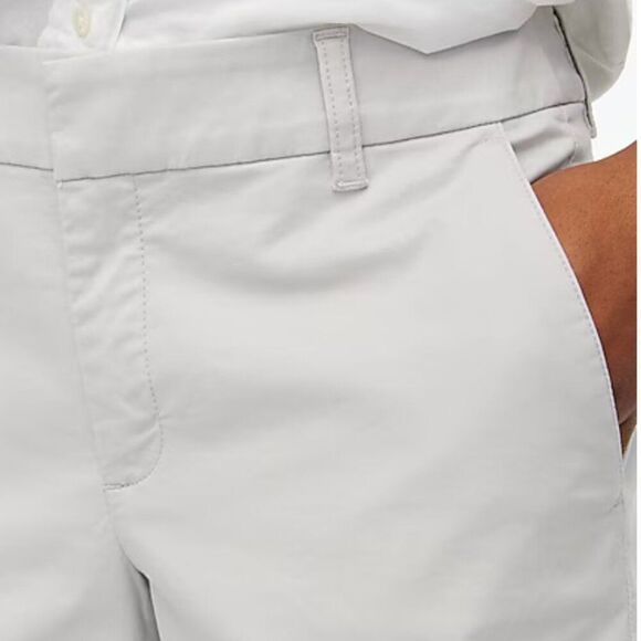 J. crew Factory Al569 9" Frankie Bermuda Shorts Gray Chino NWT size 0 - Picture 2 of 10